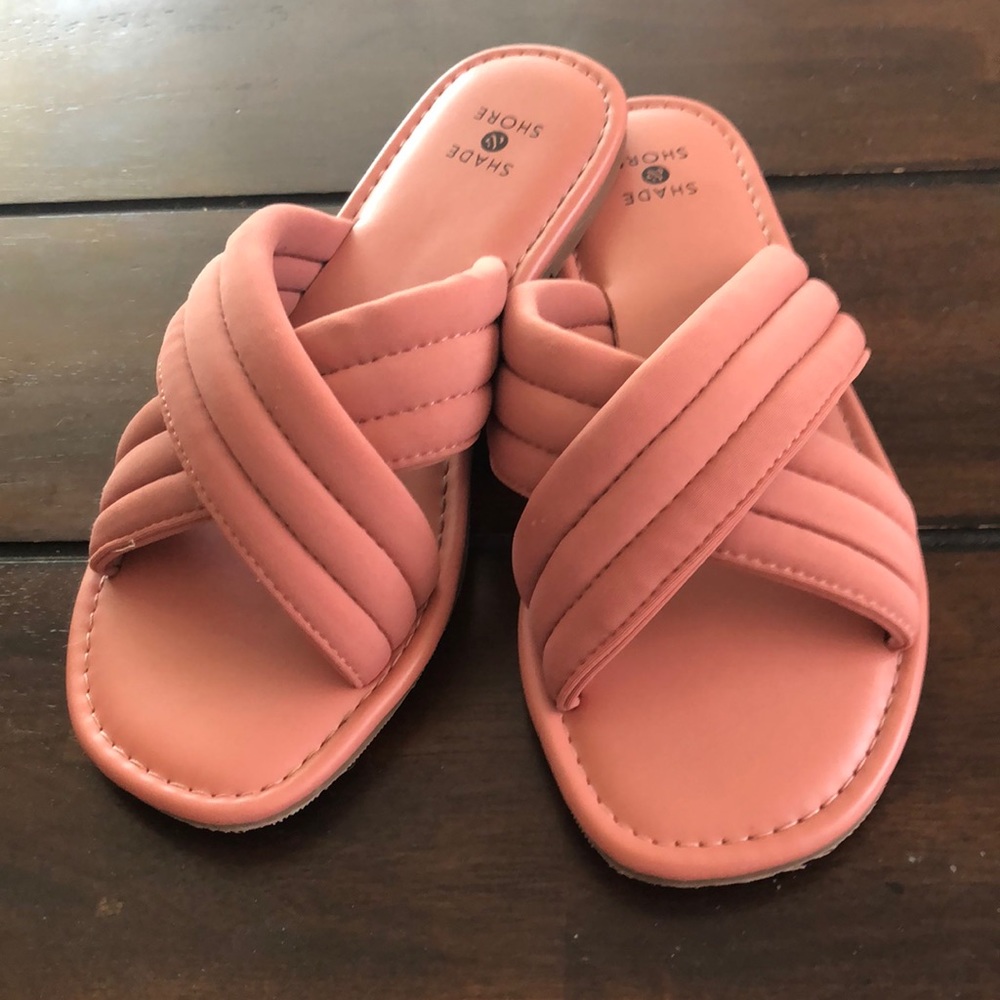 Shade and shore pink sandals size 6
